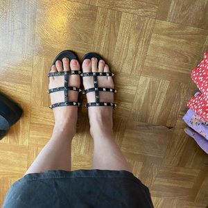 Valentino rock stud flat sandals from 2020